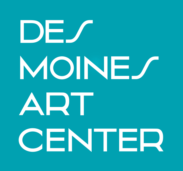 Des Moines Art Center logo blue, client of Next Step Adventure