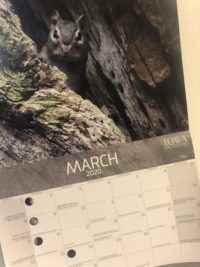 March 2020 calendar page