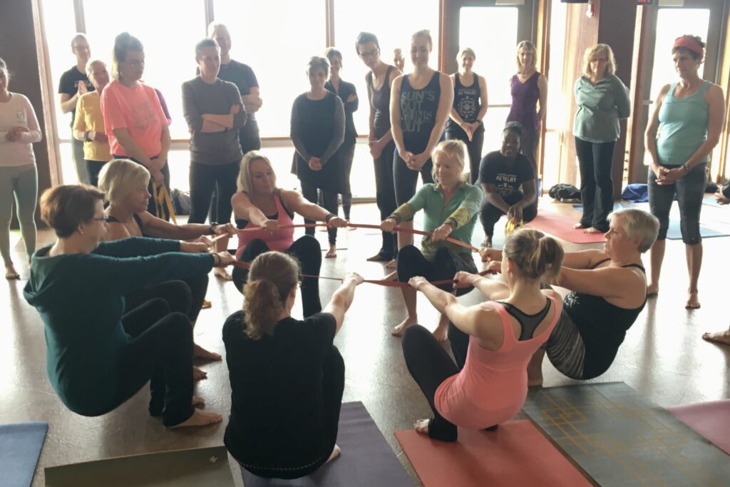 Trust Circle at the Central Iowa Yoga Retreat