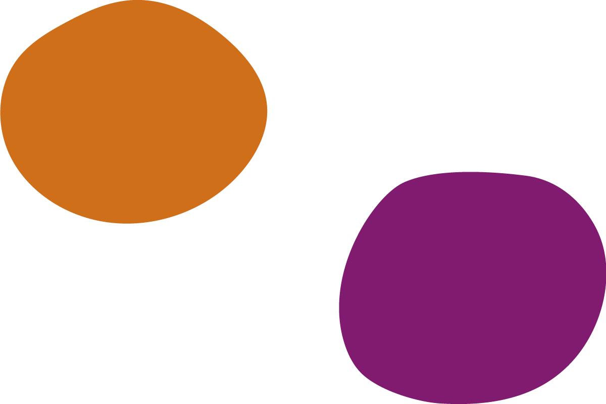 orange and purple circle dot background