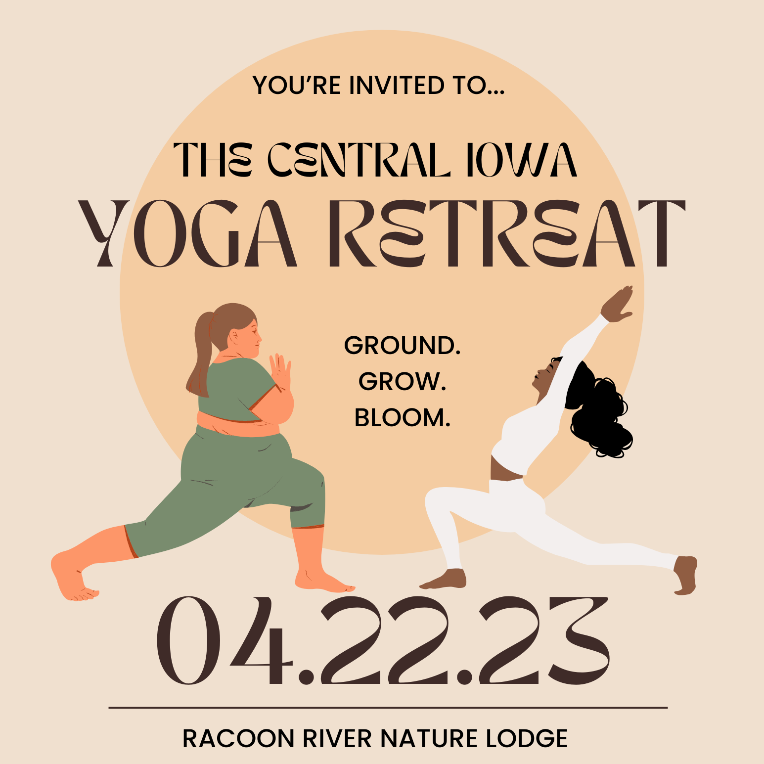 Central Iowa Yoga Retreat Flyer